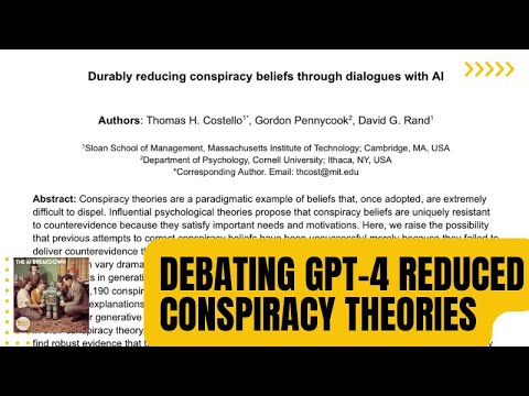 Debating GPT-4 REDUCED Conspiracy Theories