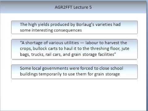 Lecture 5: The Green Revolution