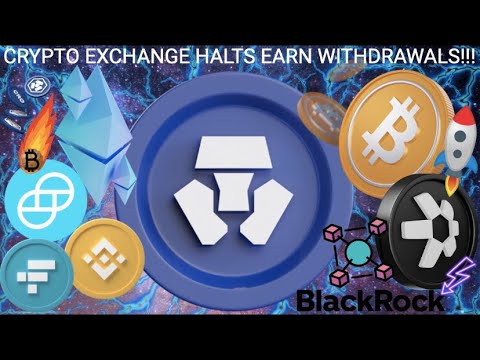 QUANT &amp; BLACKROCK PARTNERSHIP??? CRYPTO EXCHANGE HALTS EARN PROGRAM! BTC ETH CRO COIN CRYPTO.COM