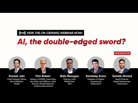 Webinar on AI, the double-edged sword?