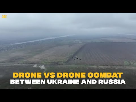 Drone vs drone warfare spotted as Ukraine downs Russian drone