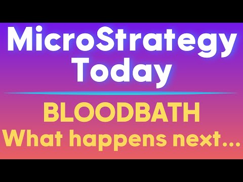 MicroStrategy Today (MSTR): BLOODBATH; what happens next...