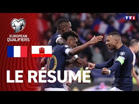 France - Gibraltar (résumé des Qualif EURO 2024) : L&#039;INCROYABLE MATCH RECORD DES BLEUS 😱🇫🇷