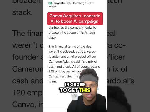 Canva acquires Leonardo.ai to boost AI efforts #ai #canva #vc #venturecapital #tech