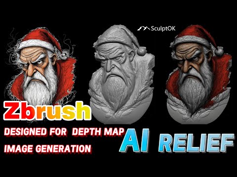 The Future of 3D Relief Generation , AI Zbrush plugin