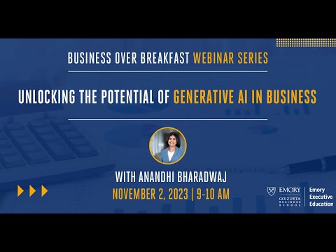 Unlocking the Potential of Generative AI in Business - Business over Breakfast