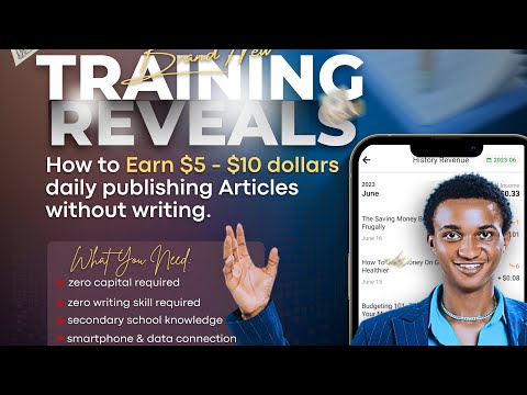 Article Publishing Training Part 2 ( Content creation with ChatGpt) #makemoney #2023 #chatgpt #viral