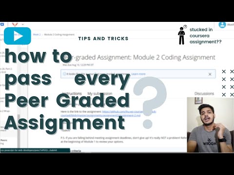 Pass Every Coursera Peer-Graded Assignment With 100 % Credit| 2020 | Coursera Assignment | Coursera