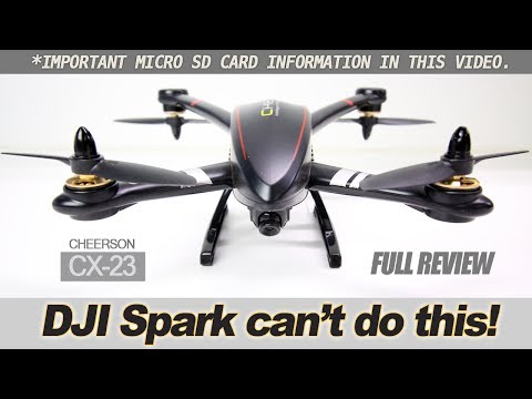 DJI Spark can&#039;t do this! - Cheerson CX23 - GPS Drone under 250 grams!