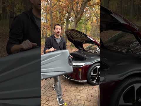 The 2024 Lucid Air has more room for junk in your frunk! #automobile