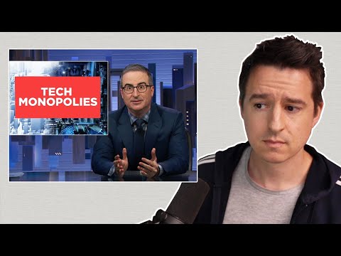 Investor Reacts To John Oliver | Last Week Tonight: Tech Monopolies