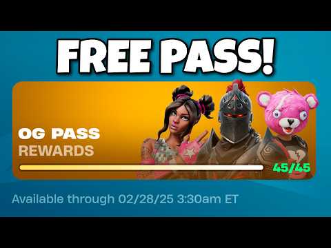 Fortnite Chapter 1 OG - Season 2 Battle Pass! (Free Rewards, Skins, Collabs)