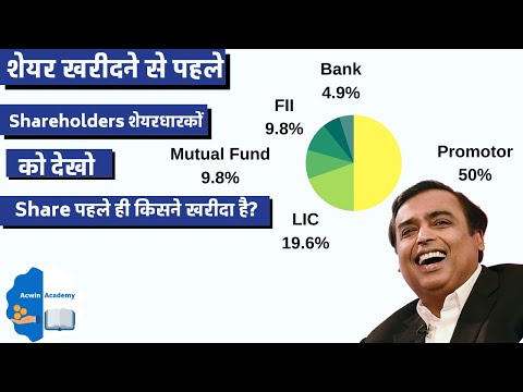 Shareholding pattern analysis in hindi | किसी भी कंपनी का कैसे देखे