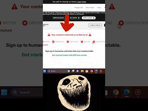 😱AI text detector : Convert ai text to humanized #ai #free #2023 #youtubeshorts #trendingWith title