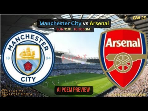 🔵🔴 The Decisive Clash: Manchester City vs Arsenal - Road to the Title! 🏆💥 #CityVsArsenal #TitleRace