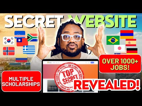 This Secret Website Gives You Access to HIGH PAYING JOBS &amp; FREE SCHOLARSHIPS ABROAD!