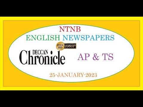 DECCAN CHRONICLE AP &amp; TS 25 JANUARY 2023 WEDNESDAY