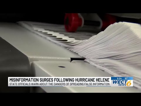 Misinformation surges following Hurricane Helene