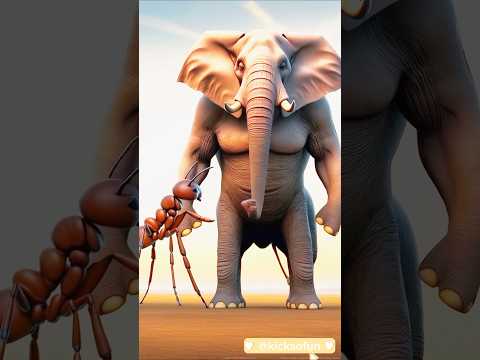 Elephant and 🐜 #contentcreation #kicksofun #viralpets #viralvideos #pakistan #usa #germany #india