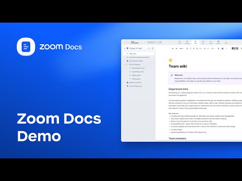 Zoom Docs Demo