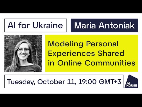 AI for Ukraine - Talk from Maria Antoniak