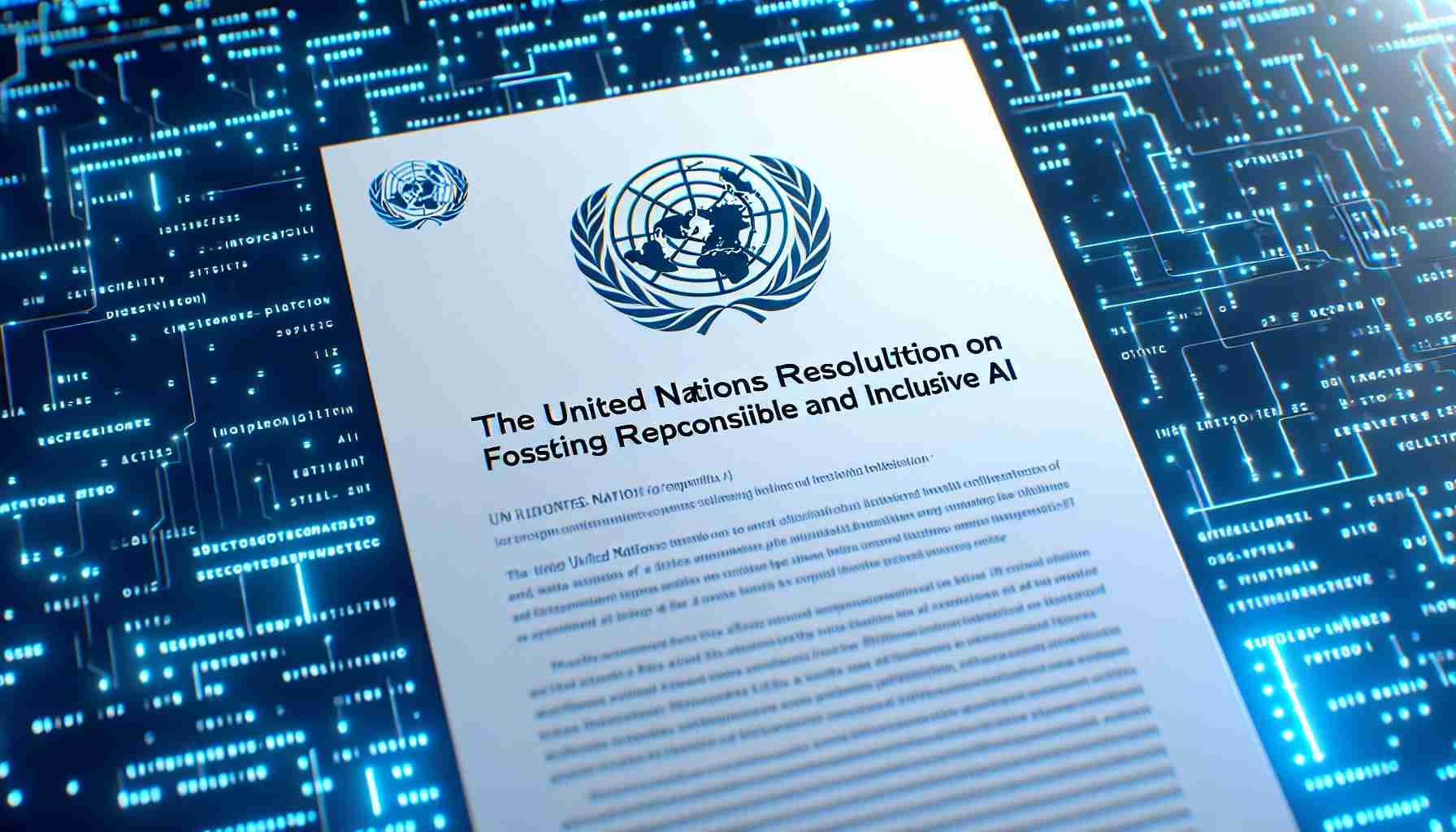 The United Nations Resolution on Artificial Intelligence: Fostering Responsible and Inclusive AI