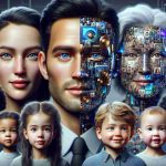 Innovative AI Merges Former Celebrity Couples in Imaginary Family Portraits