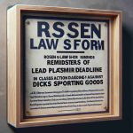 Rosen Law Firm Reminds Investors Of Lead Plaintiff Deadline In Class Action Against Dicks Sporting Goods