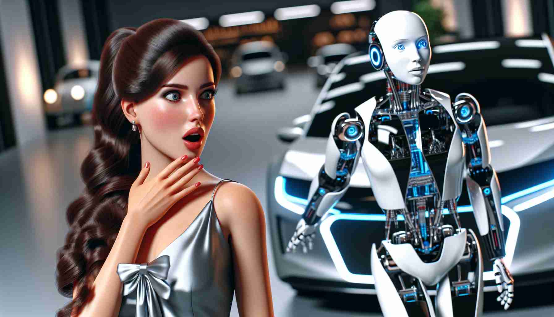 Kim Kardashian's Shocking Encounter with Tesla's Futuristic Humanoid!